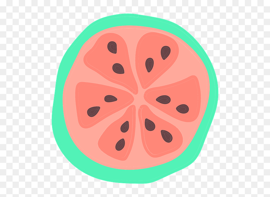 Guava Slice Clipart - Watermelon, HD Png Download - guava png