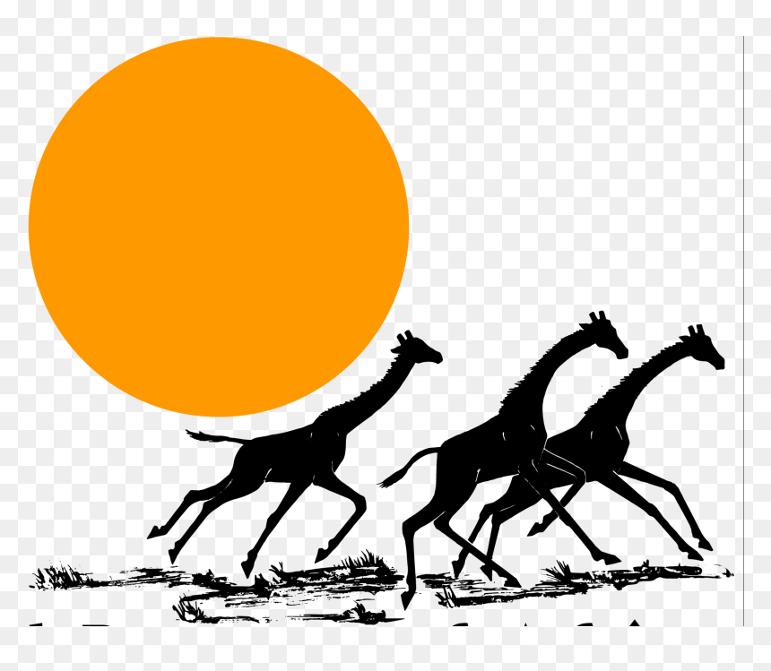 Transparent Giraffe Silhouette Png - Giraffe, Png Download - giraffe silhouette png