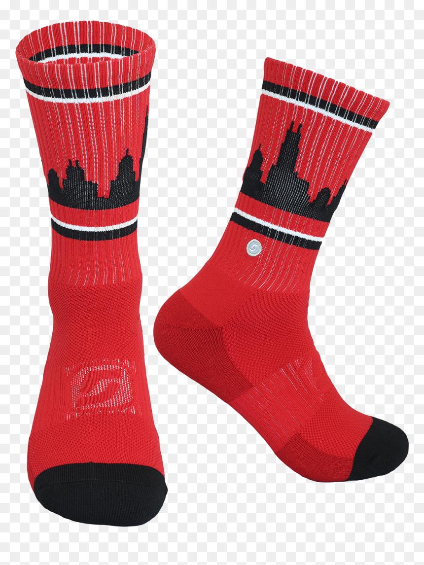 Sock, HD Png Download - chicago skyline silhouette png
