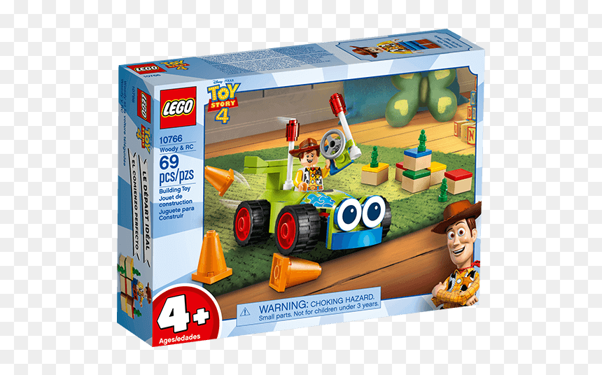Lego® Disney 10766 Toy Story Woody & Rc - Lego Toy Story 4 Woody And Rc, HD Png Download - woody toy story png