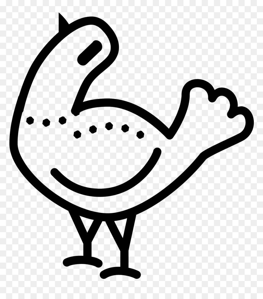 Trash Dove Icon - Line Art, HD Png Download - trash dove png