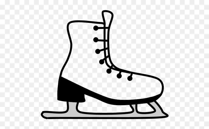 Ice Skates, Plain - Figure Skate, HD Png Download - skate png