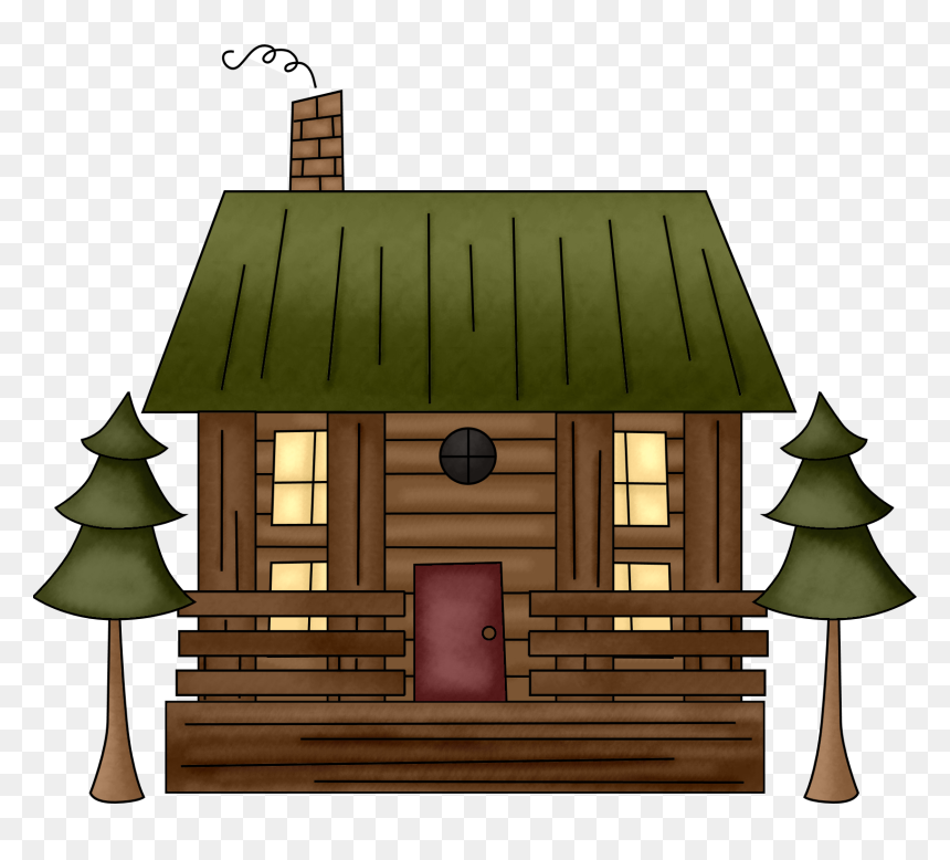 Log Cabin Clip Art, HD Png Download - hut png