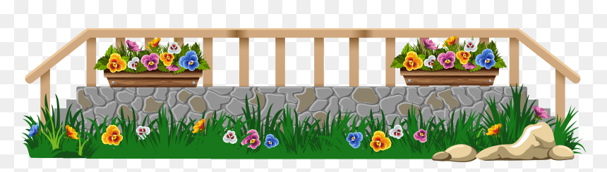 Png Royalty Free Download With Grass And Flowers Png - Fence With Grass And Flower Clip Art, Transparent Png - dead grass png