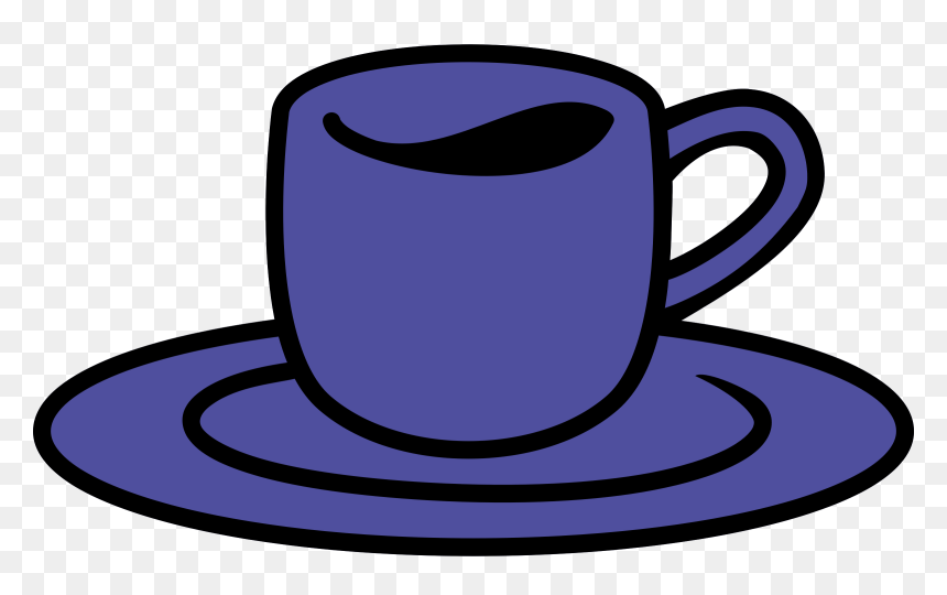 Coffee Clipart Blue - Transparent Coffee Mug In Blue, HD Png Download - coffee clipart png