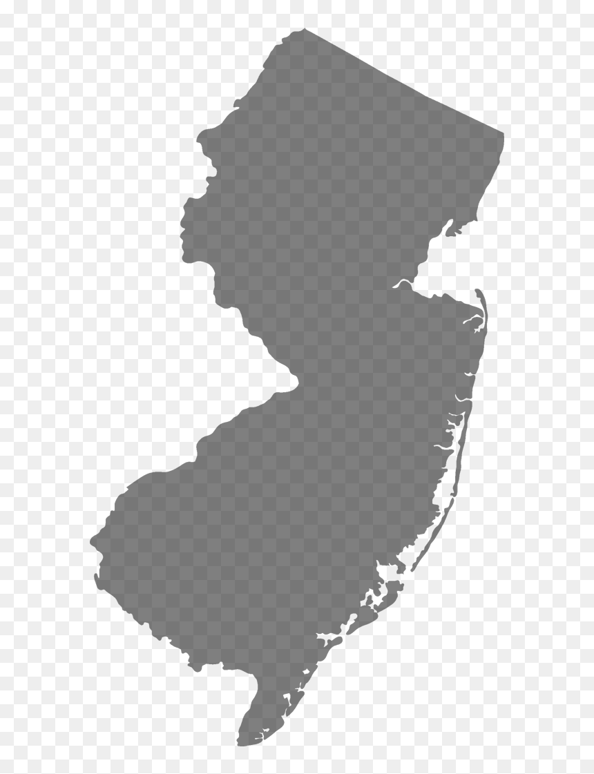 New Jersey New York Map Royalty - New Jersey Map, HD Png Download - new york silhouette png