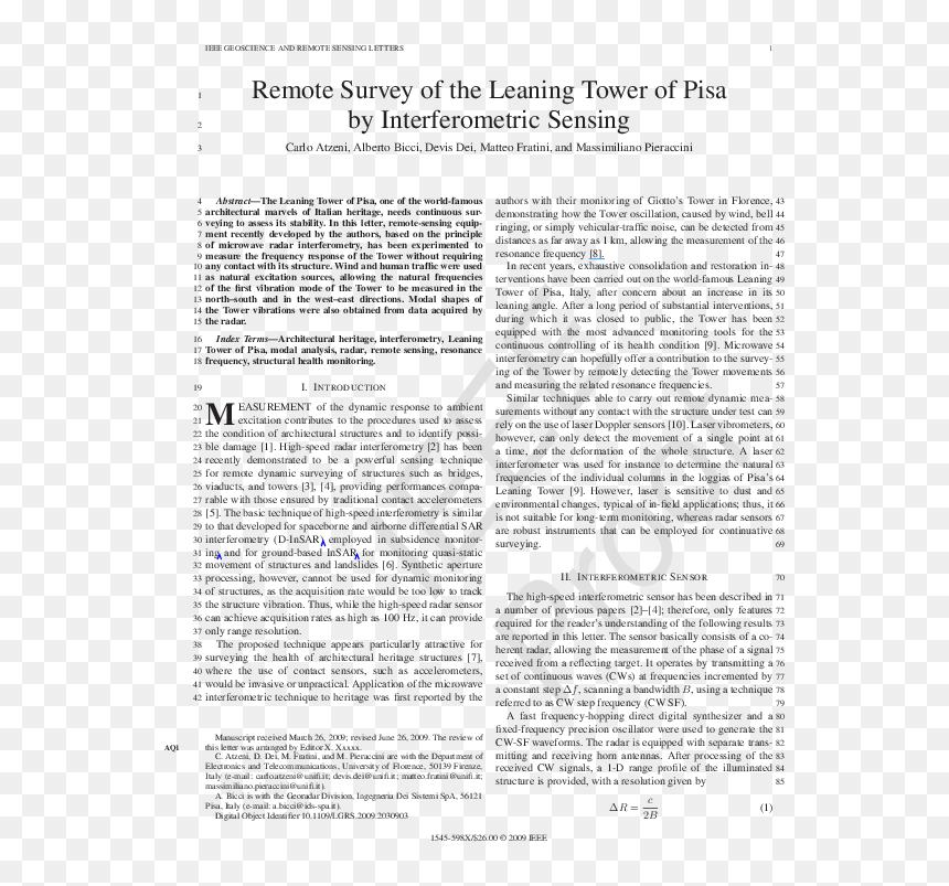 Document, HD Png Download - leaning tower of pisa png