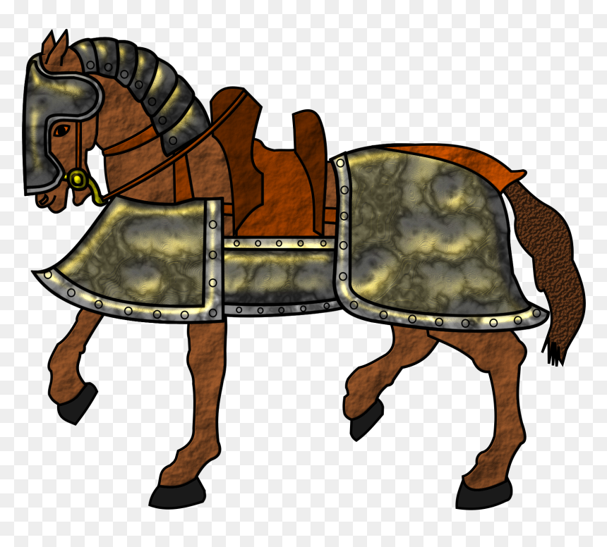 Armored Horse Clip Arts - Horse In Armor Clipart, HD Png Download - horse icon png