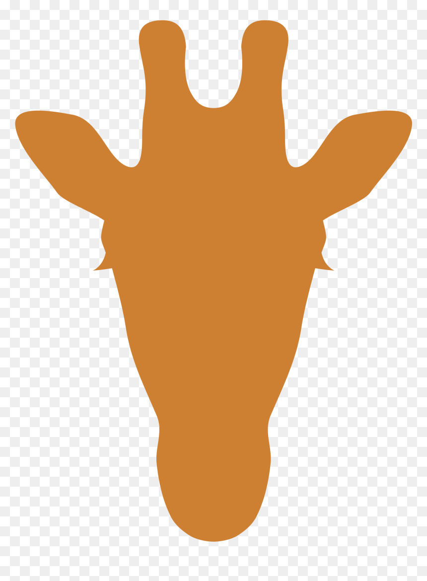 Giraffe Head, Cute Giraffe, Giraffe Art, Giraffes, - Giraffe Head Silhouette, HD Png Download - giraffe silhouette png