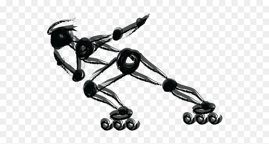 Inline Speed Skating, HD Png Download - skate png
