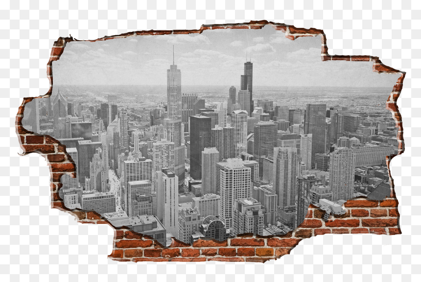 Chicago, HD Png Download - chicago skyline silhouette png