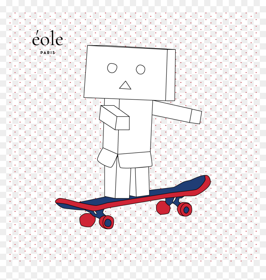 Robot Skate White - Skateboarding, HD Png Download - skate png