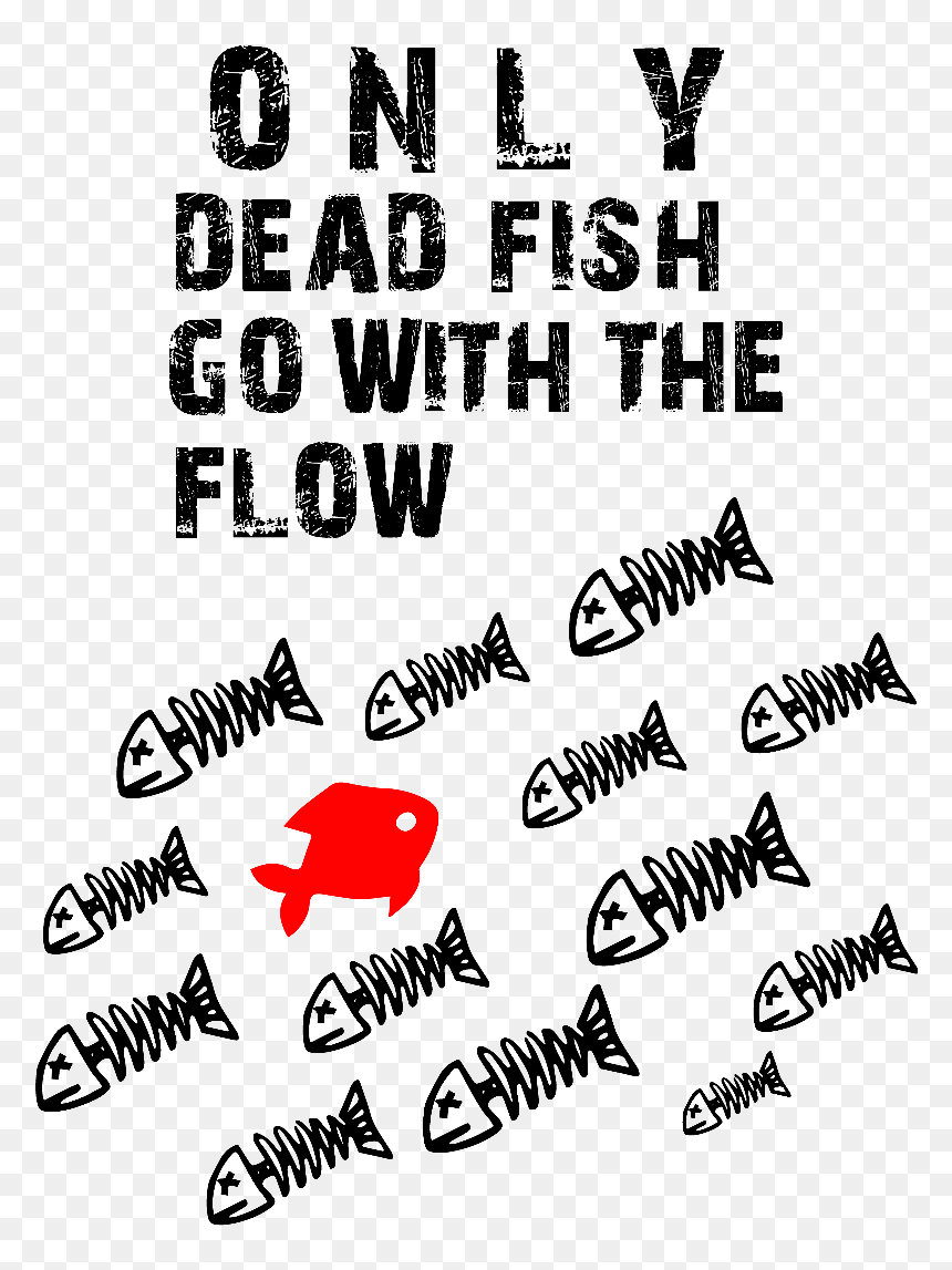 Model Image T Shirt - Cartoon Fish Skeleton, HD Png Download - fish skeleton png