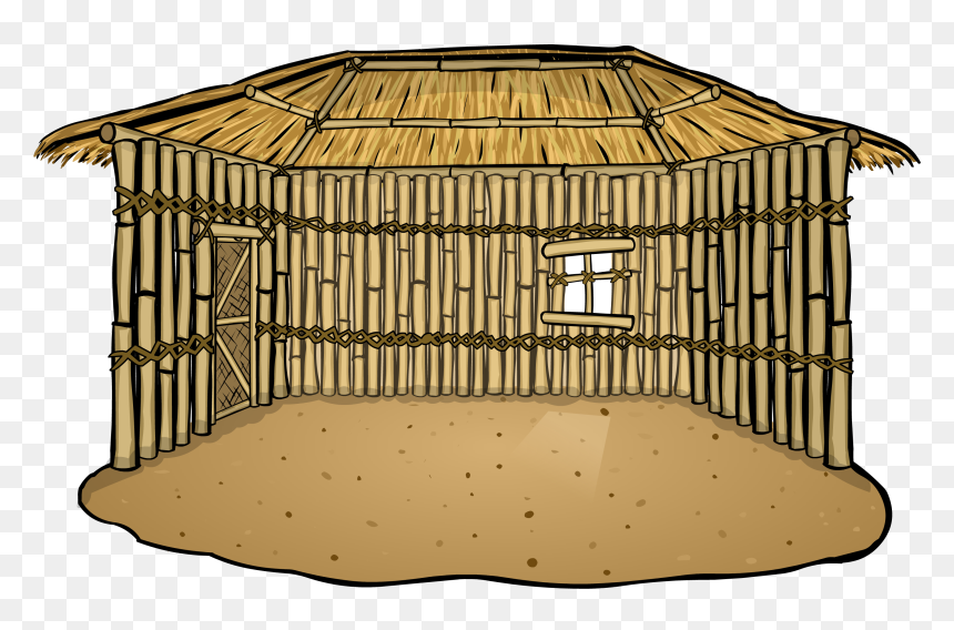 Club Penguin Rewritten Wiki - Bamboo Hut Images Free Download, HD Png Download - hut png