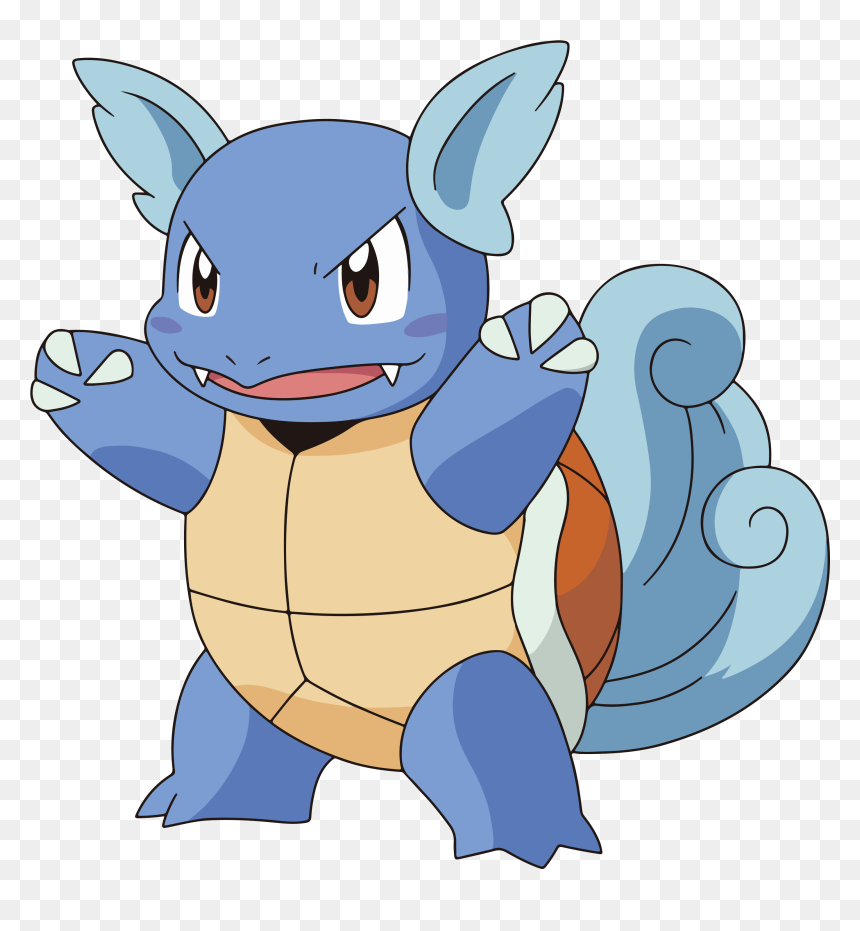 Pokemon Wartortle, HD Png Download - pickachu png