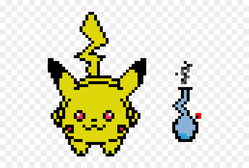 Pikachu Pixel Art, HD Png Download - pickachu png