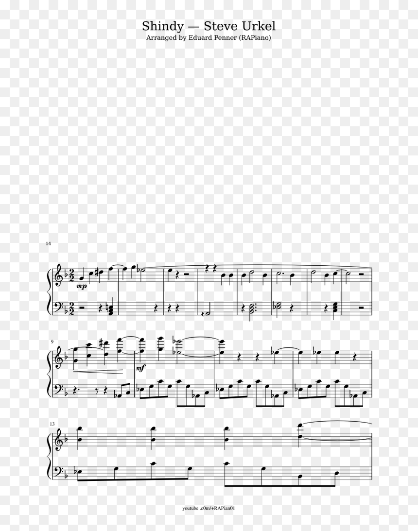 Mozart Sonata K 332 Pdf, HD Png Download - urkel png