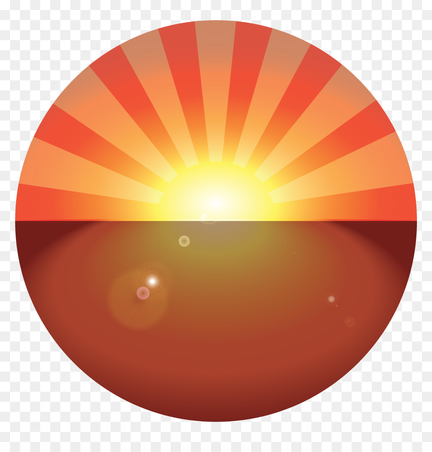 Circle, HD Png Download - sunrise vector png