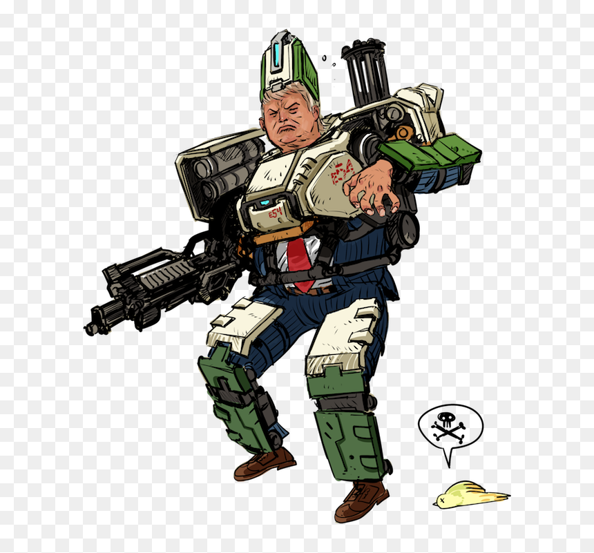 Trump Is A Hanzo Main, HD Png Download - overwatch bastion png