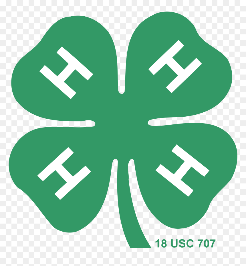 4 H Clover With Transparent Background, HD Png Download - 4h logo png