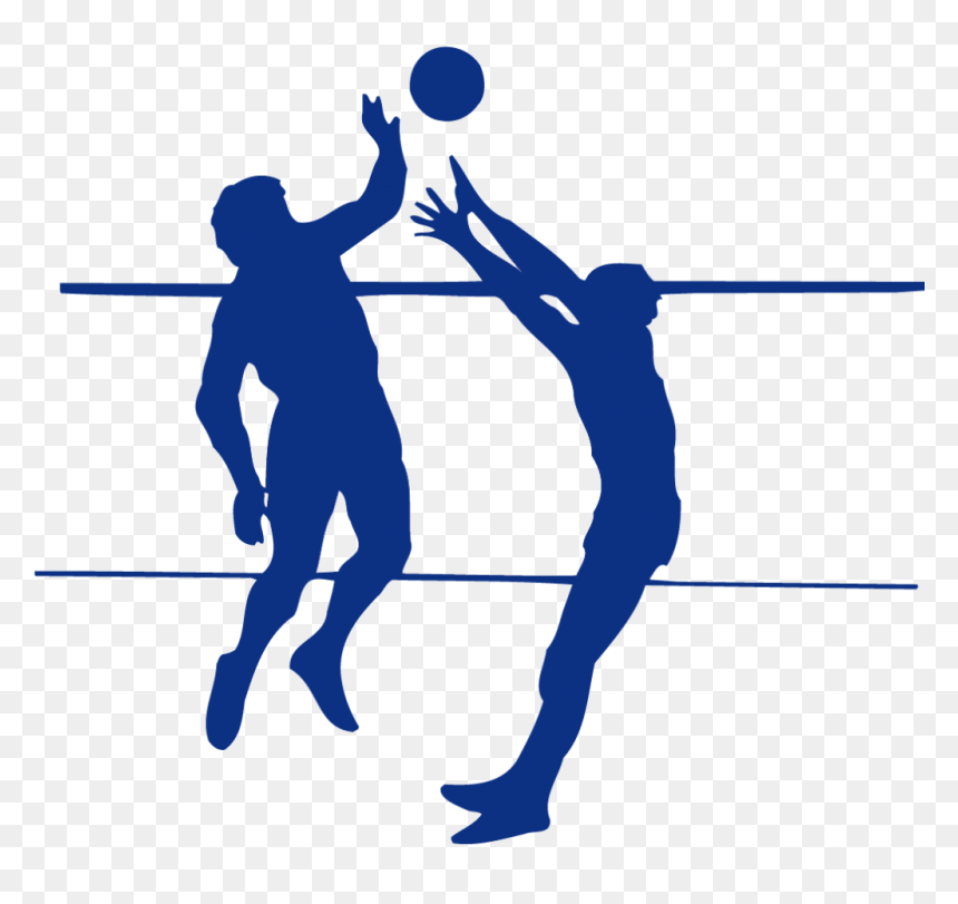 Volleyball Silhouette Clipart Png, Transparent Png - basketball .png