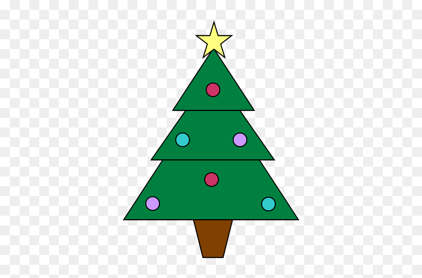 Christmas Tree Graphic Png, Transparent Png - christmas graphics png
