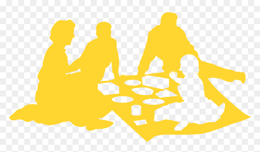 Silhouette, HD Png Download - people picnic png