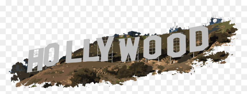 Hollywood Sign, HD Png Download - letrero png