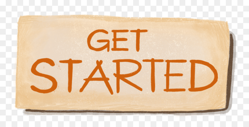 Orange, HD Png Download - get started button png
