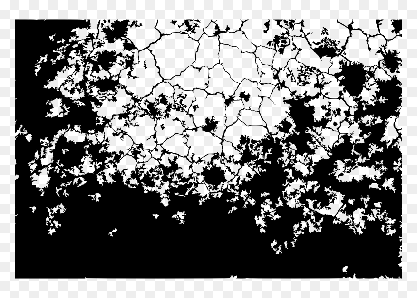 Crack Black And White, HD Png Download - earth texture png