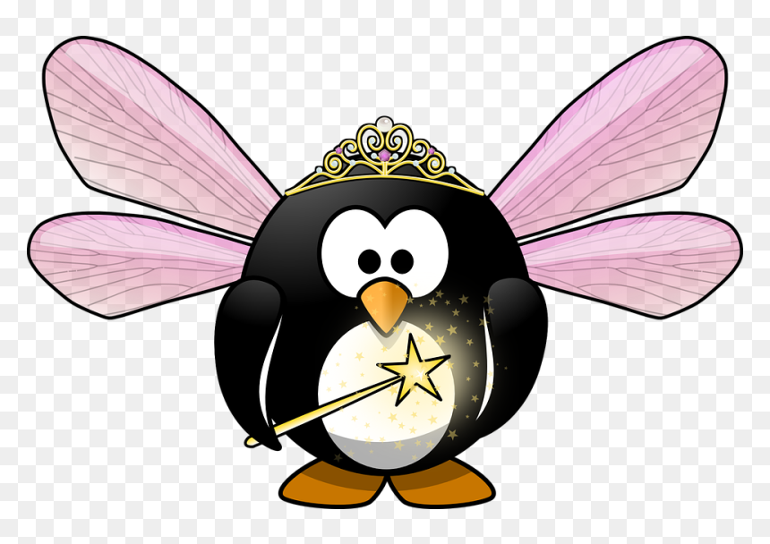 Fairy Penguin Clipart, HD Png Download - fairy wand png