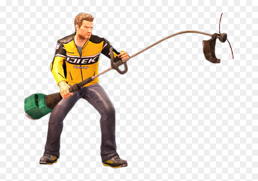 Dead Rising Grass Trimmer Holding - Dead Rising 2, HD Png Download - dead grass png