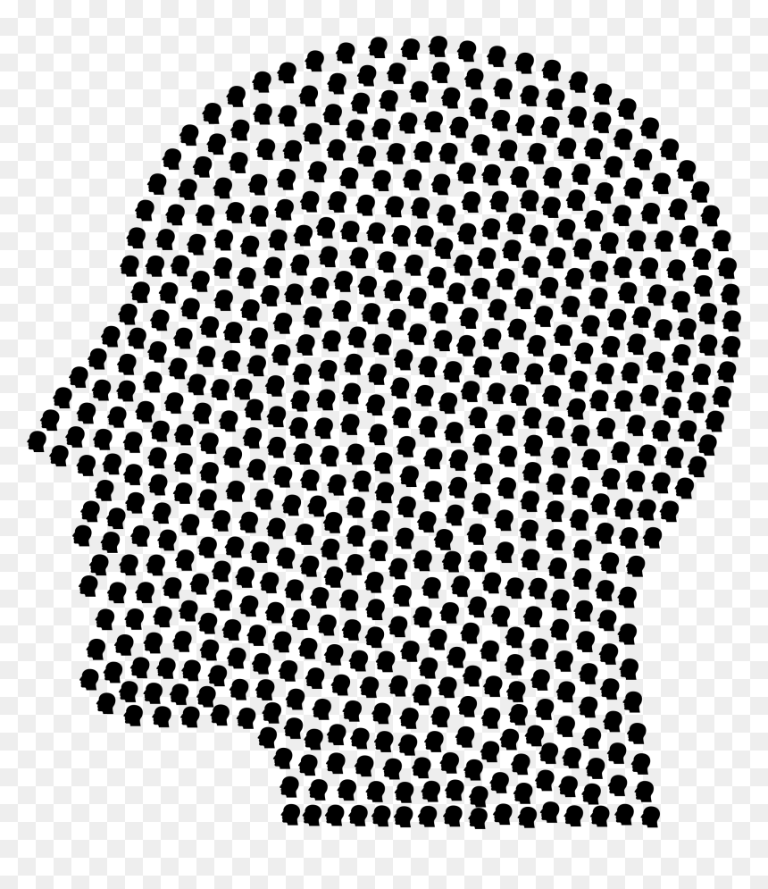 Man Head Silhouette Fractal Clip Arts - Composition Of Sri Lankan Parliament, HD Png Download - man head silhouette png