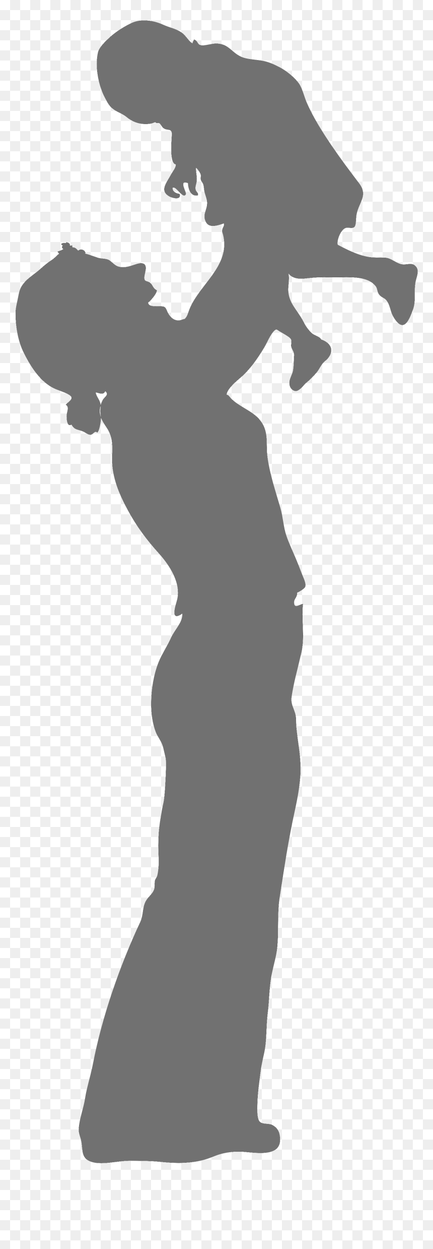 Vector Graphics Mother Father Silhouette Infant - Thank You Dear Mom Quotes, HD Png Download - baby silhouette png