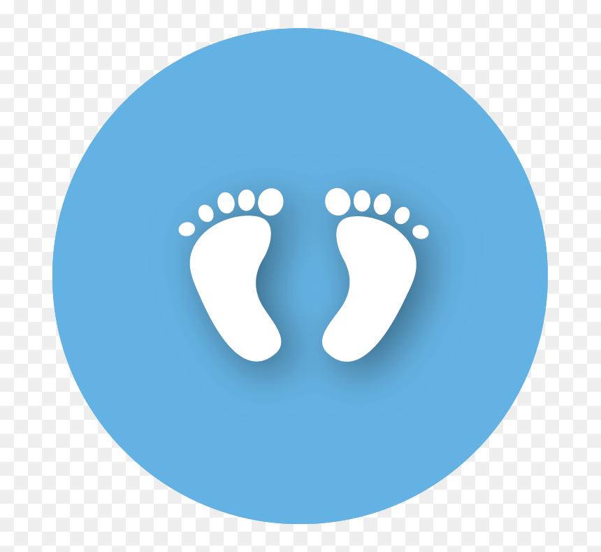 Foot Clipart Children"s - Foot Childrens Png, Transparent Png - facebook circle png