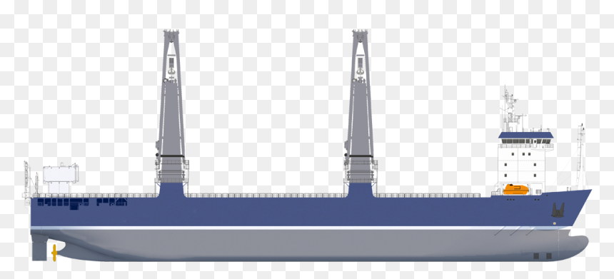 Damen Heavy Lift Vessel Has High And Economical Design - Parts Of Heavy Lift Ship, HD Png Download - cargo ship png