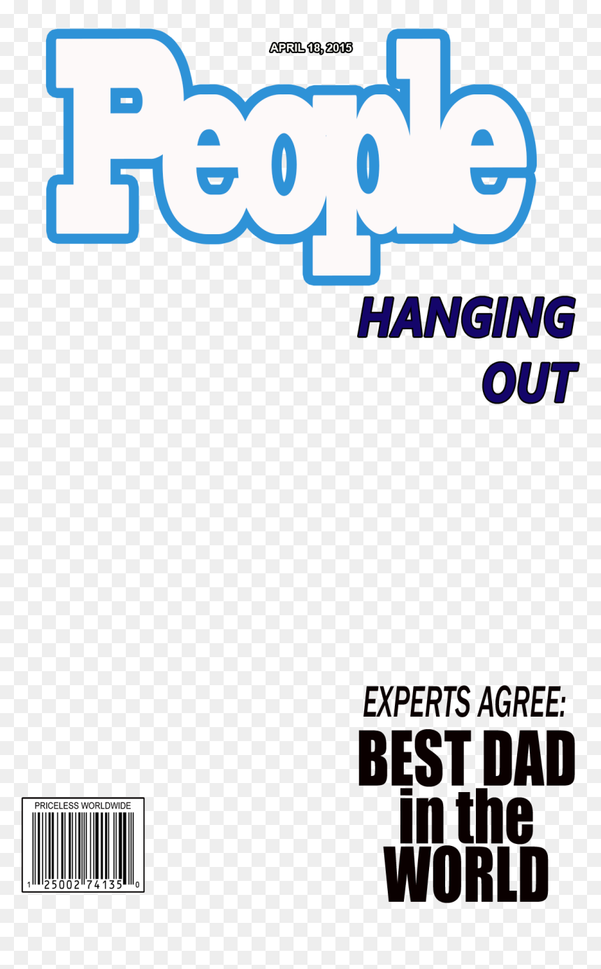 Daddy Daughter Layout Overlay 106 Kb - Layout Magazine Cover Png, Transparent Png - magazine cover png
