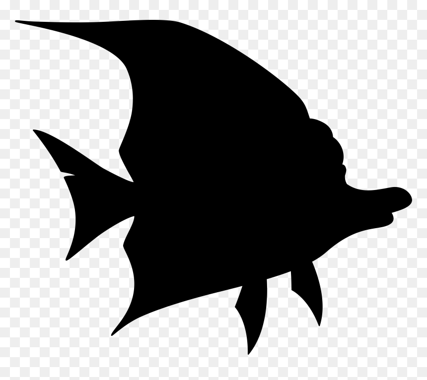 Clip Art Marine Mammal Silhouette Black M - Billfish, HD Png Download - dementor png