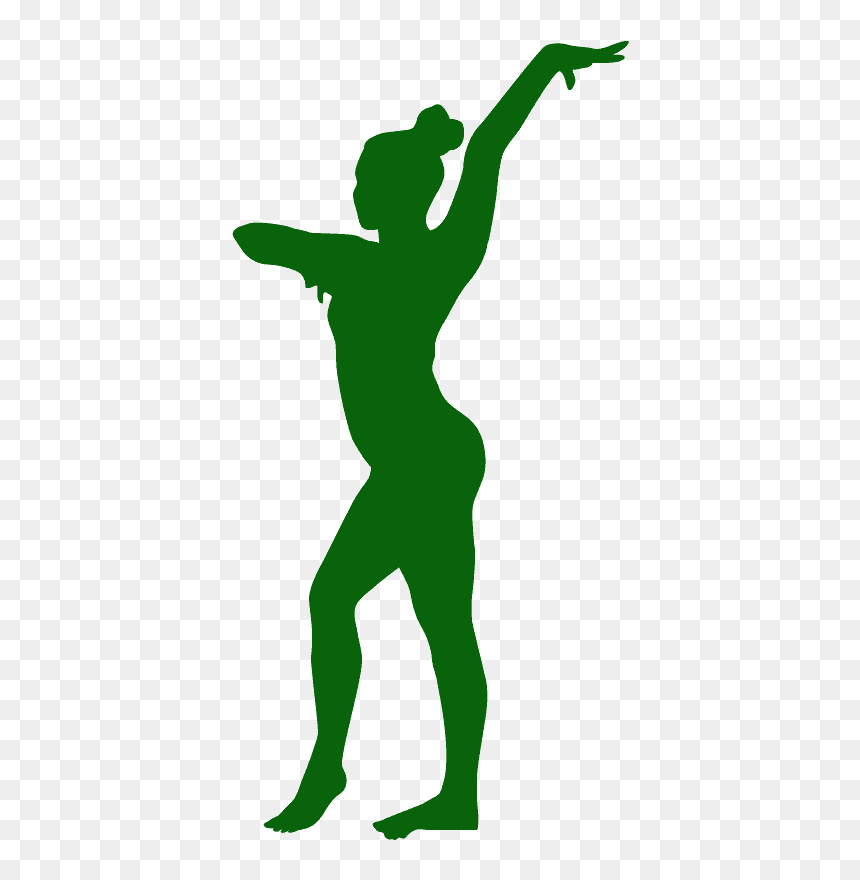 Gymnastics Cake Stencils, HD Png Download - gymnastics silhouette png