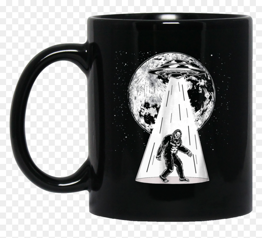 Bigfoot Alien Abduction S Funny Ufo Flying Saucer Tee - Grinch I Want To Be A Nice Person, HD Png Download - flying saucer png