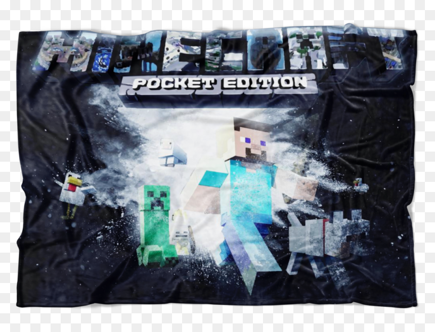 Minecraft Fleece Blanket Powder Explosion Black Blanket - Poster, HD Png Download - minecraft explosion png