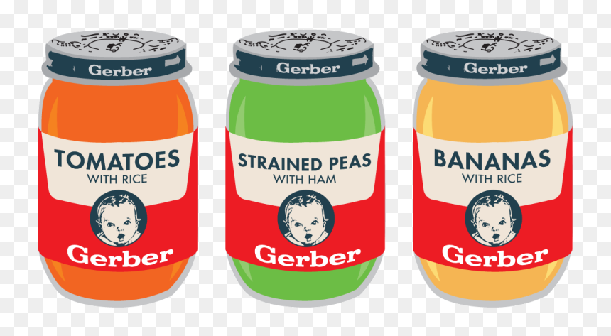 Foods Clipart Baby - Baby Food Jar Clipart, HD Png Download - baby food png