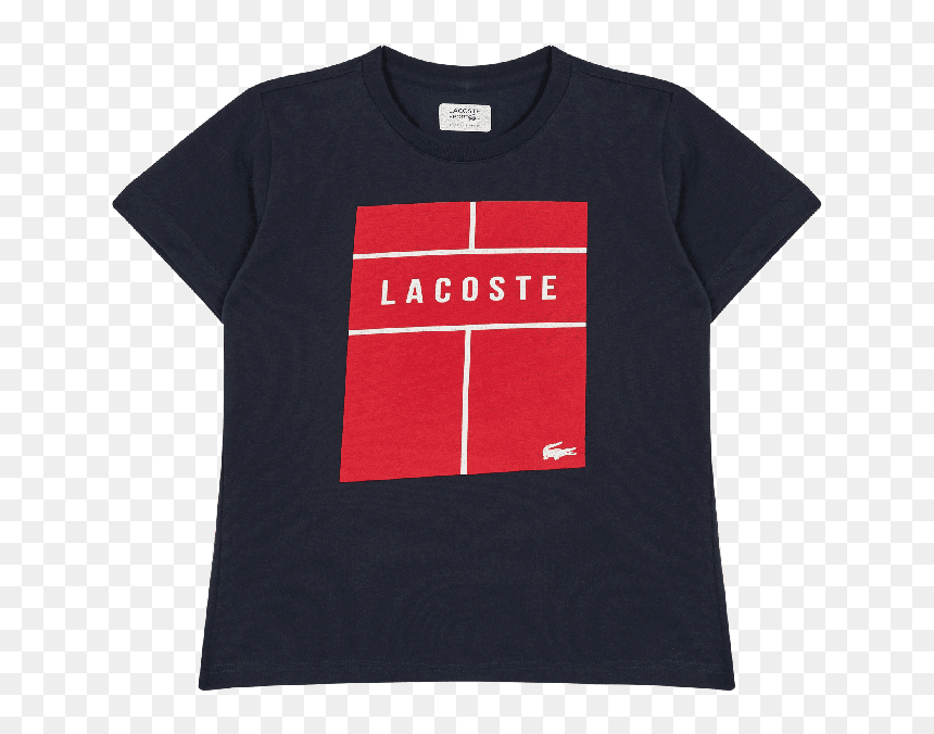 Lacoste Grid Box Logo T Shirt , Png Download - Active Shirt, Transparent Png - lacoste logo png