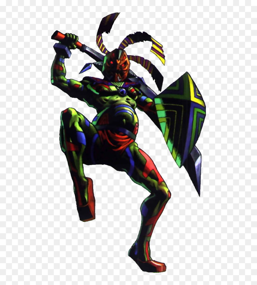 Zeldapedia - Legend Of Zelda Majora's Mask Odolwa, HD Png Download - majora's mask moon png