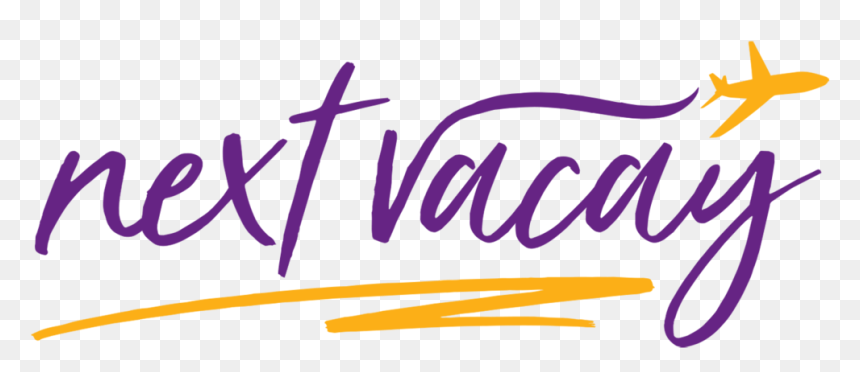 Next Vacay Main Logo White Grd 1300 Px Transparent - Calligraphy, HD Png Download - vaca png