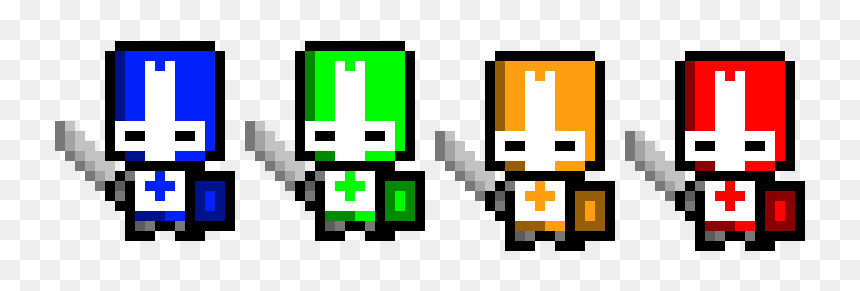 Castle Crashers Characters Pixel, HD Png Download - castle crashers png