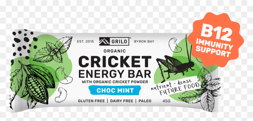 Choc Mint Cricket Energy Bars - Energy Bar, HD Png Download - cricket bug png