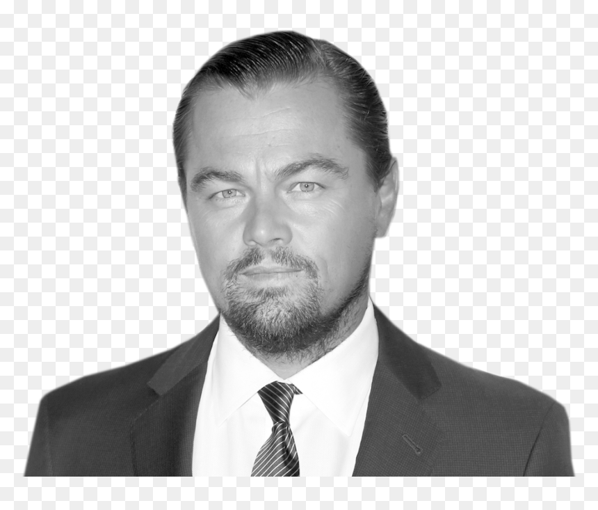 Actor Leonardo Dicaprio Png Pic - Leonardo Dicaprio O Black And White, Transparent Png - actor png