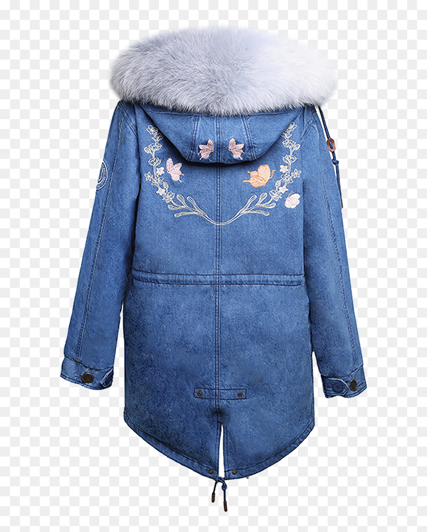 Denim Parka Blue Gradient Fox , Png Download - Fur Clothing, Transparent Png - blue gradient png