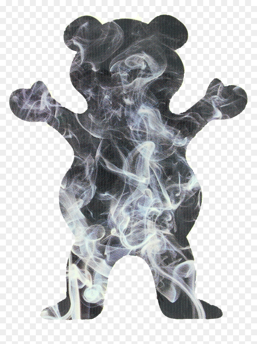 Grizzly Smoke Fill Bear Decal - Logos De Grizzly Skate, HD Png Download - skate png